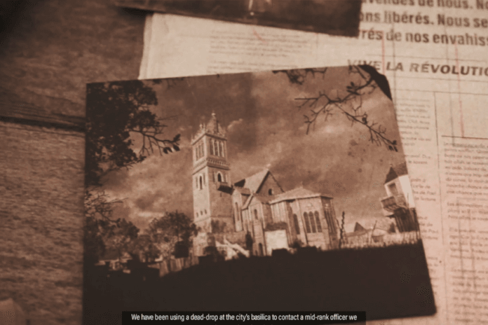 Collect Vertigo's Dead Drop at the Basilica - Sniper Elite Resistance Collect Vertigo's Dead Drop at the Basilica - Sniper Elite Resistance