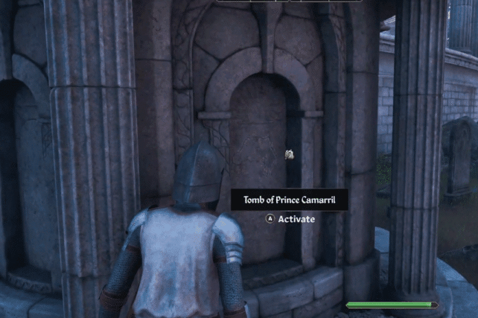 Activate Tomb of Prince Camarril Oblivion Remastered