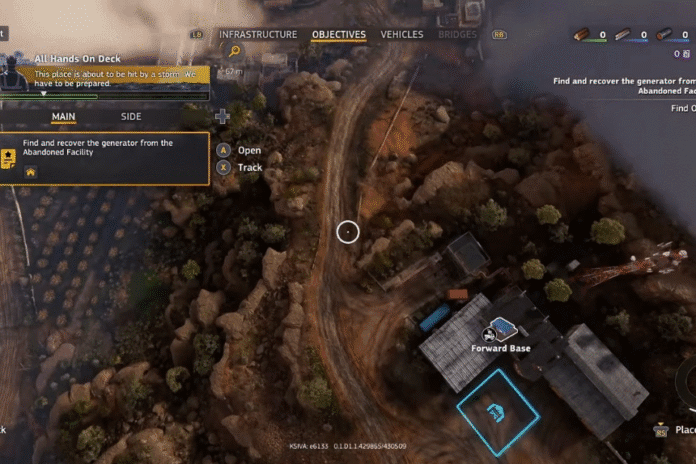 Generator Location at the Abandoned Facility in Precipice - RoadCraft