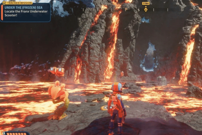 Find a Way to Crack the Floor - Revenge of the Savage Planet Under the Frozen Sea Mission