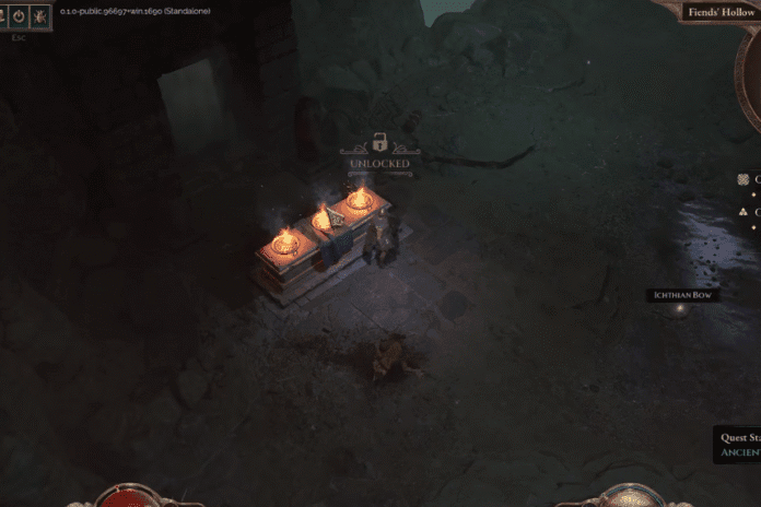 Fiend's Hollow Brazier Puzzle Solution - Titan Quest 2 Cages in The Dark Sidequest