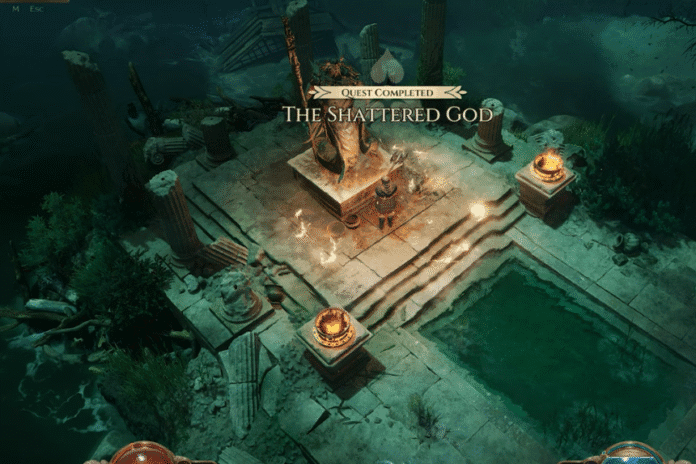 Titan Quest 2: Reassemble Statue of Glaukos in Shattered God Quest