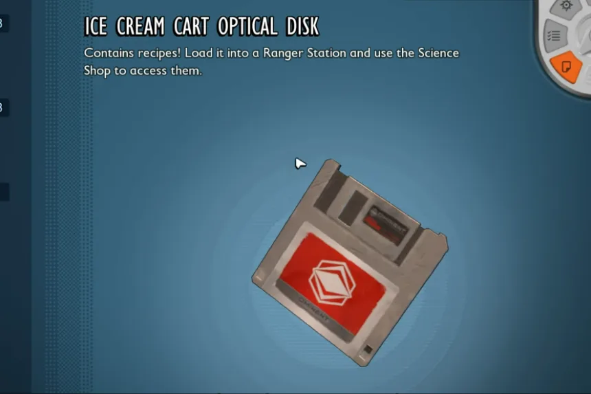 Ice Cream Cart Optical Disk Location Grounded 2