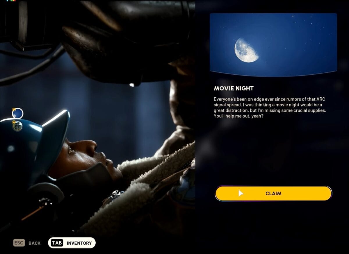 Movie Night Quest Guide Portable Tv Location Arc Raiders Patch Crazy