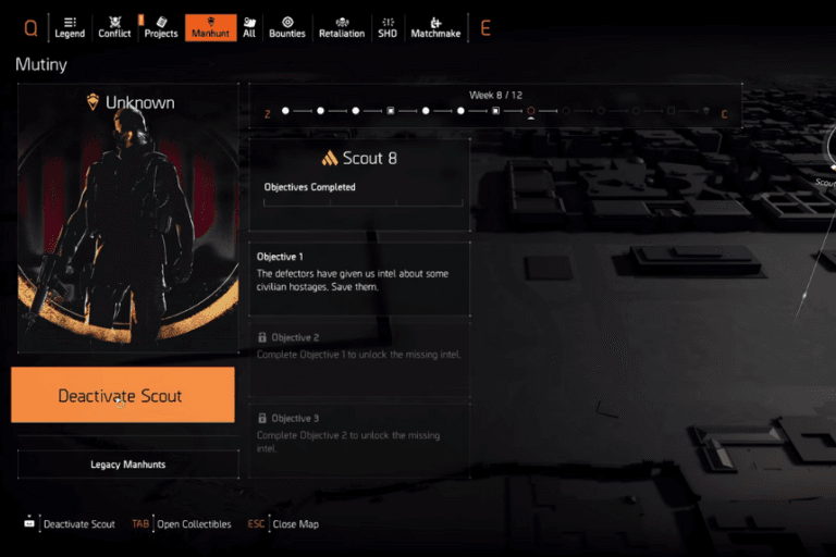 Scout 8 Manhunt Riddle Solutions – The Division 2 Y7S3 – Patch Crazy