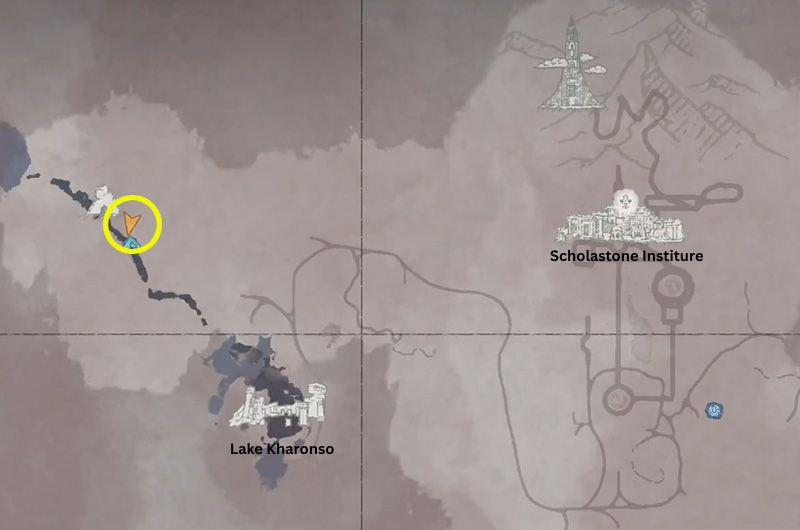 Карта с расположением Института Школастоун