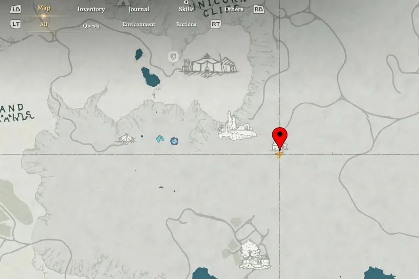 Локация Кинжала Сокровища Короля Гоблинов