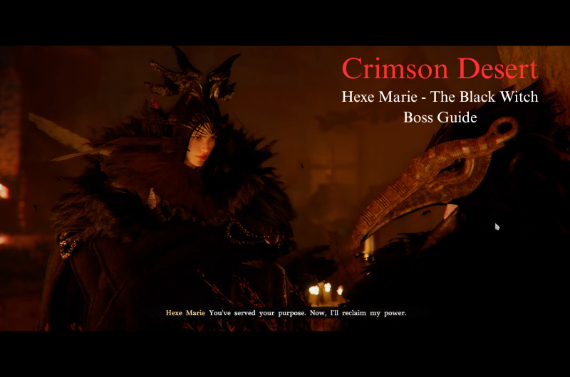 Hexe Marie, The Black Witch Boss Fight Guide – Crimson Desert Hexe Marie, The Black Witch Boss Fight Guide - Crimson Desert