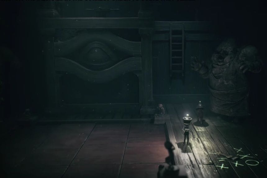 Tic Tac Toe Puzzle Solution In Little Nightmares 3: Backstage DLC