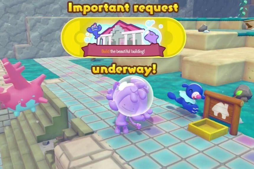 How To Get The Ocean Temple Kit From Popplio In Pokémon Pokopia